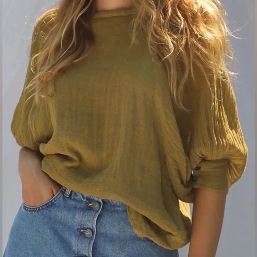 Jen's Pirate Booty Olive Blouse